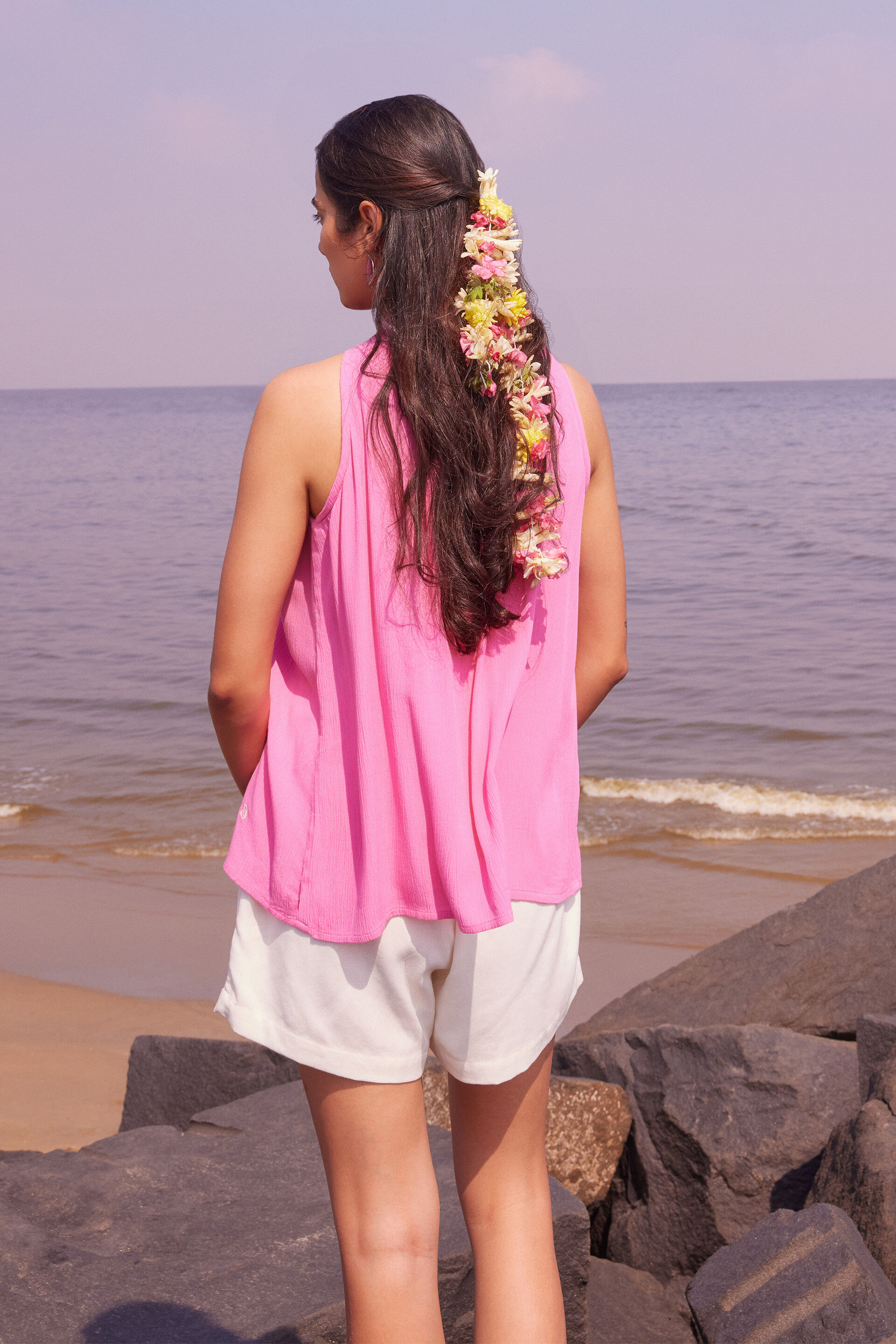 Bougainvillea Top, Pink, image 4
